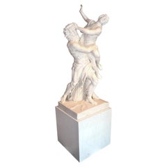 Antique 19 Century Marble Statue of the Rape of Prosperina After Bernini by Fabi Altini
