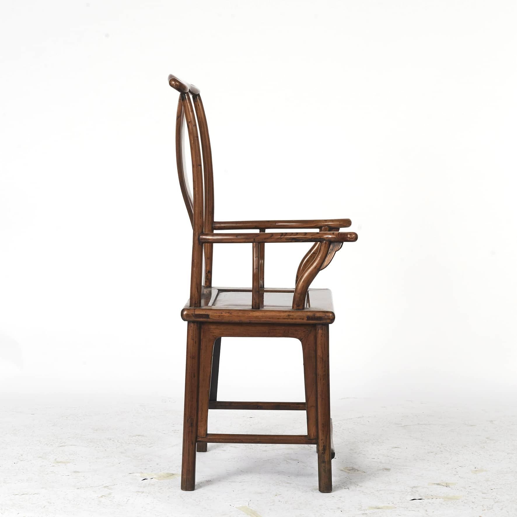 Chinese 19th Century, Ming Style Official's Hat Chair For Sale