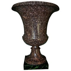 19th Century Neoclassical Swedish or Russian Porphyry Campana Urn Vase