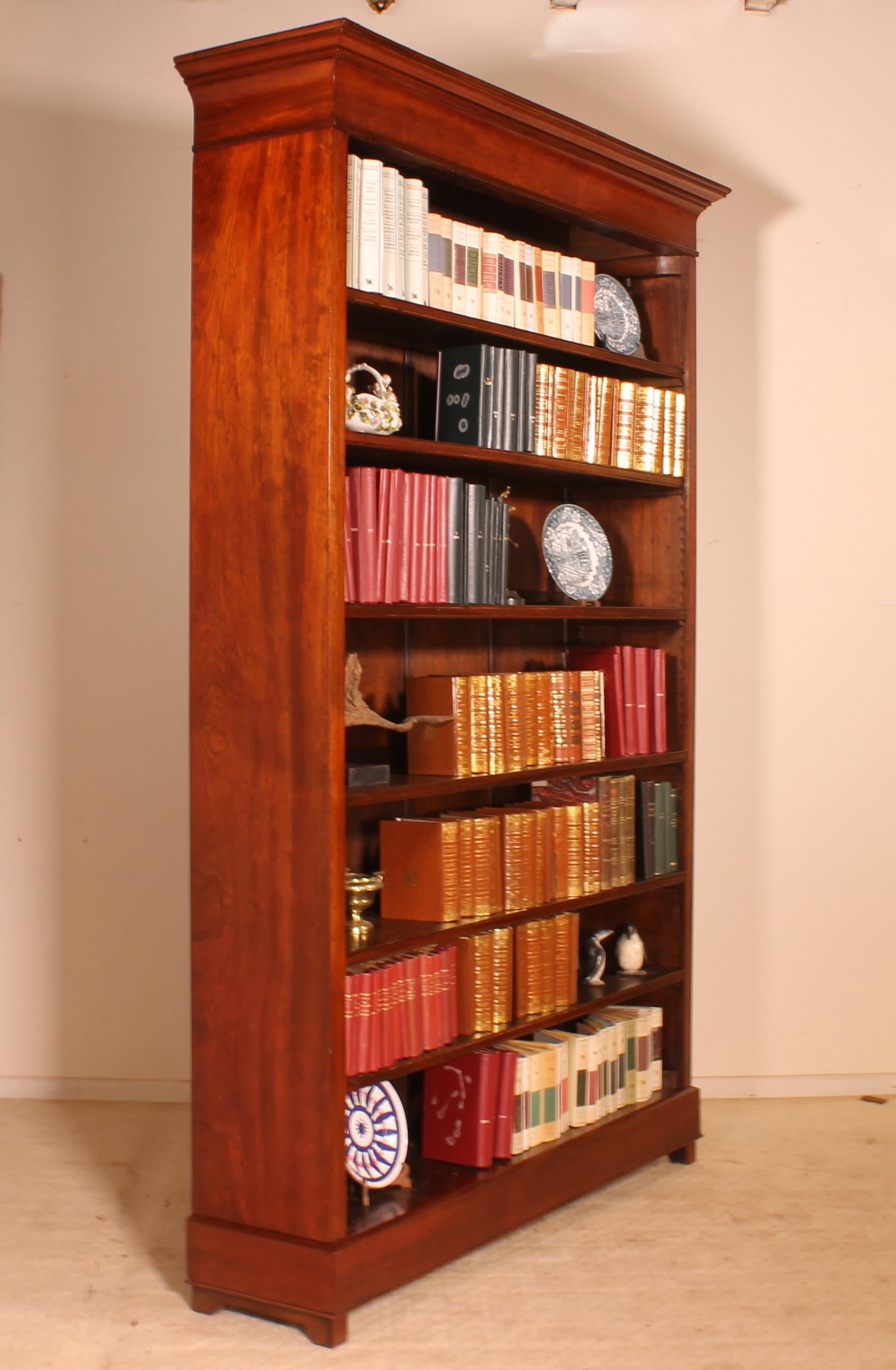 19th Century Open Bookcase in Mahogany from the Netherlands 5
