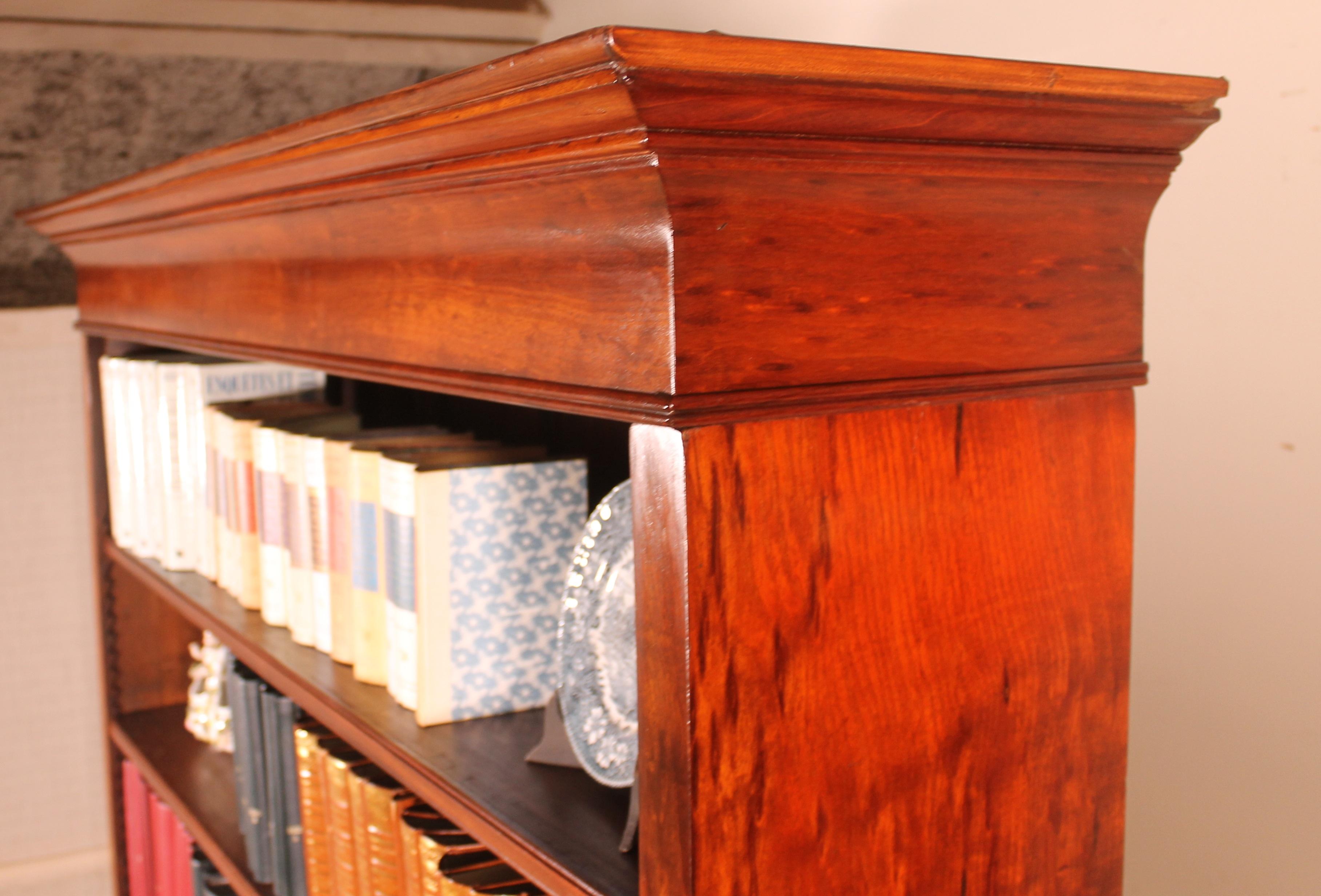 19th Century Open Bookcase in Mahogany from the Netherlands 1