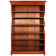 Antique 19th Century Open Bookcase in Mahogany from the Netherlands