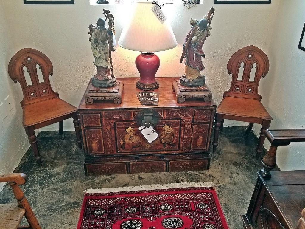 Gorgeous pair of walnut Gothic Revival hall chairs from, circa 1840, British or Irish.
Both chairs have beautiful natural patina.
The chair backs (splats) are classic Gothic Revival, reminiscent of Gothic Church windows and pews!
Plain on the