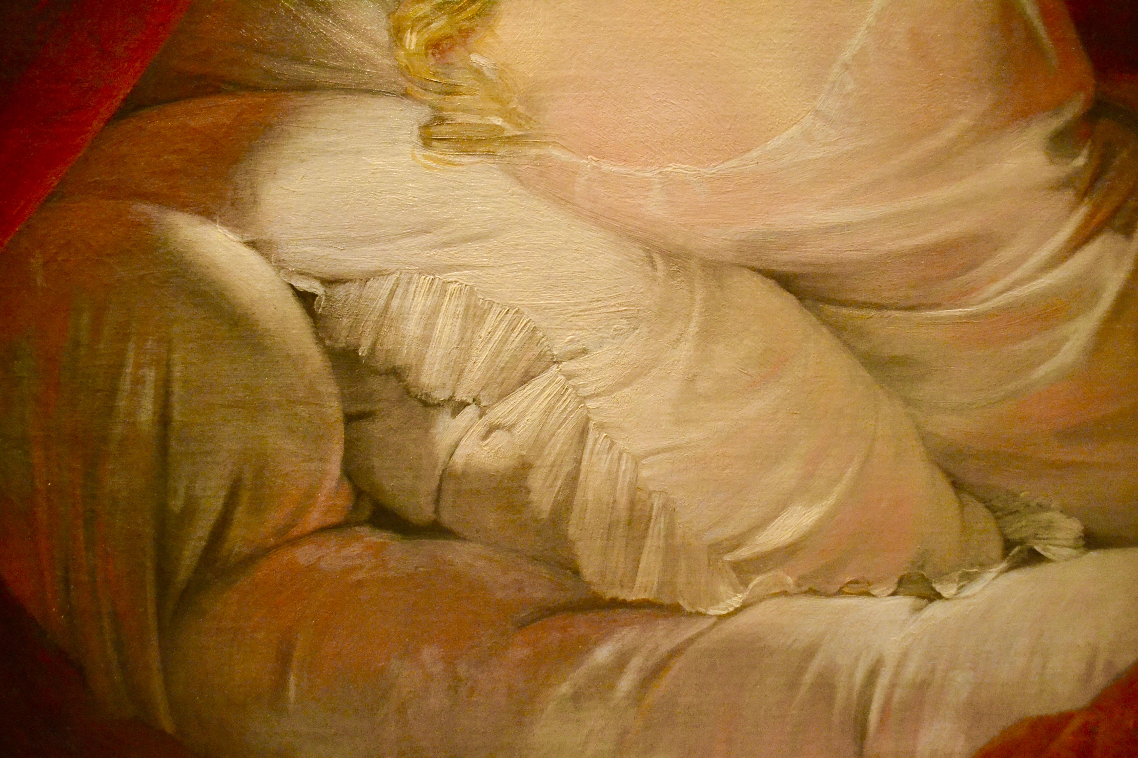 Peinture à l'huile intitulée « Le Réveil » de Claude-Marie Dubufe en vente 3