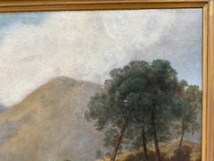 19 Century Scottish Or English River Landscape Oil Painting