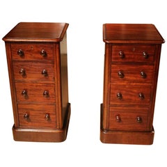 19th Century Set of Mahogany Nightstands