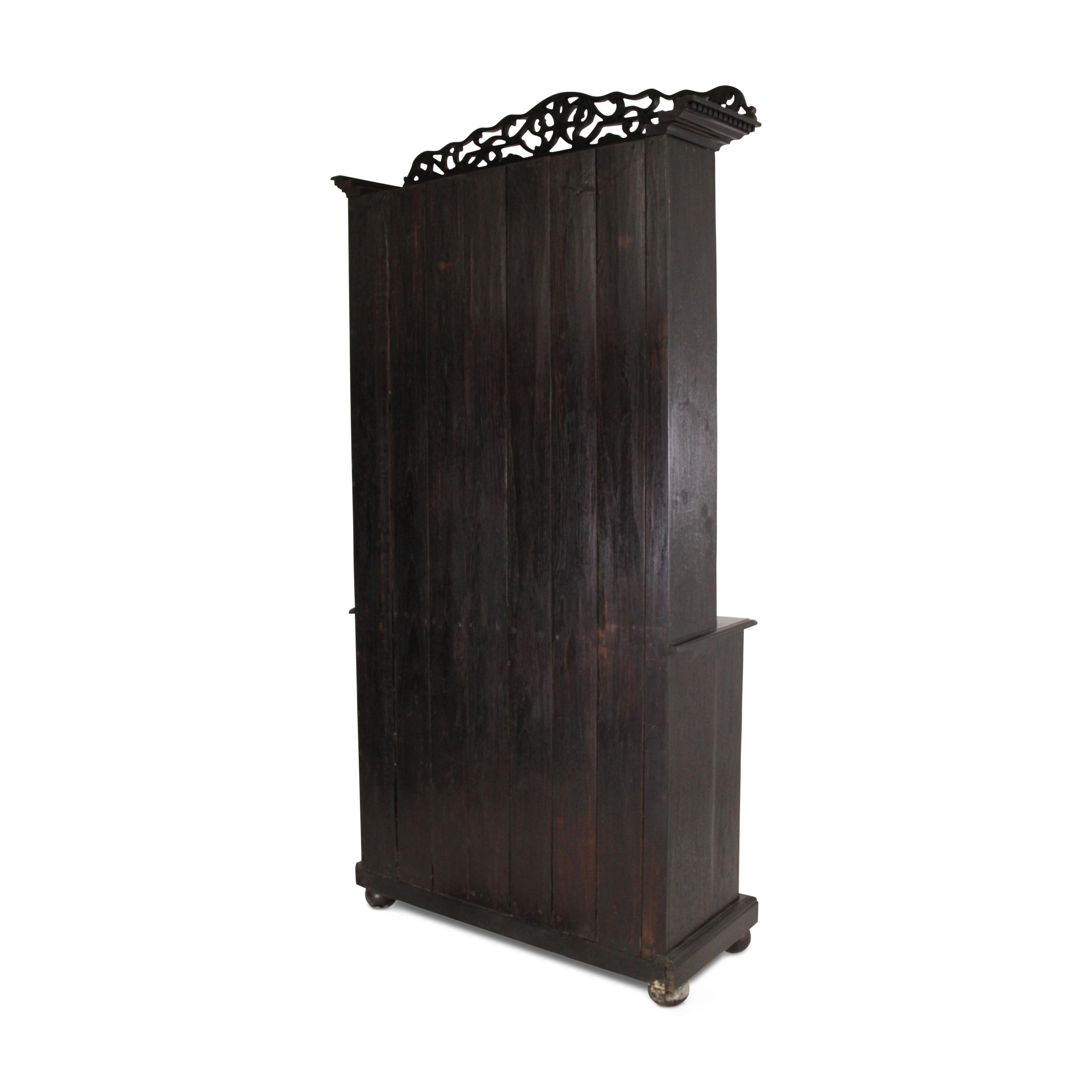 Indian 19 Century Teak Cabinet For Sale