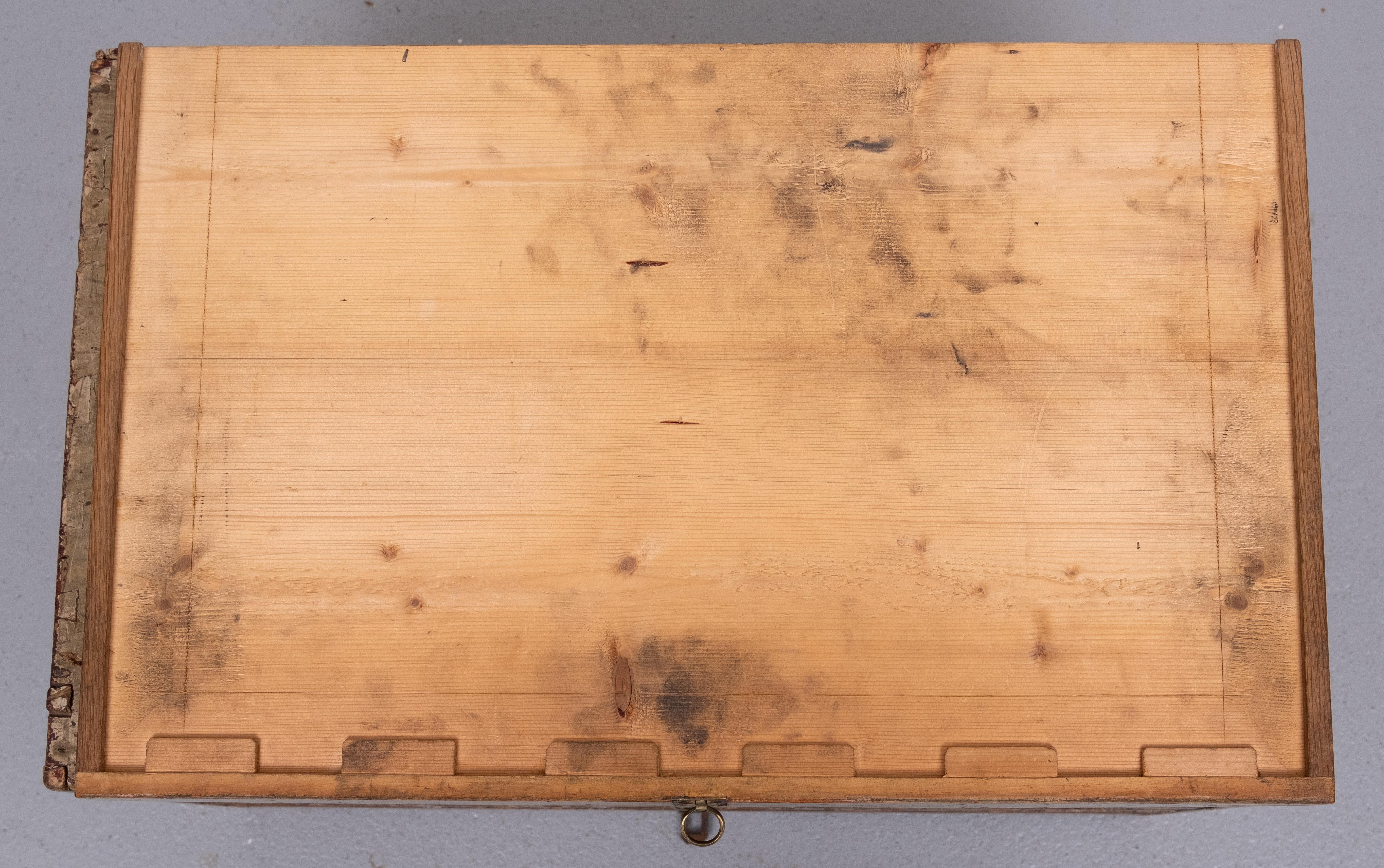 19 Century Works Men Chest with Drawers . For Sale 5