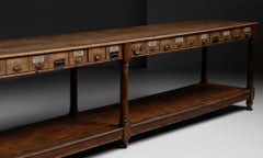 19 Foot Long Drapers Table, Spain circa 1920
