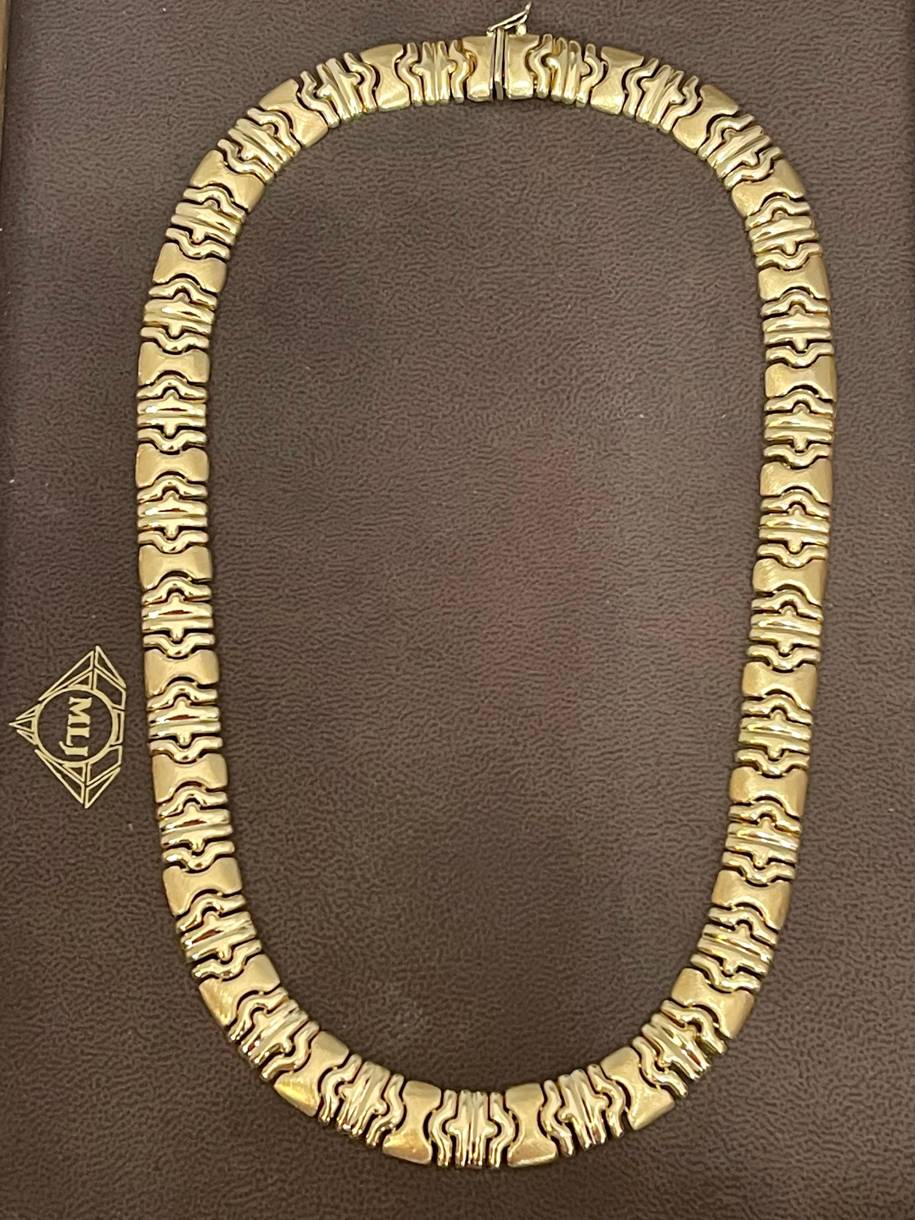 Link Necklace 14 Karat Yellow Gold 62.5 Gm 6
