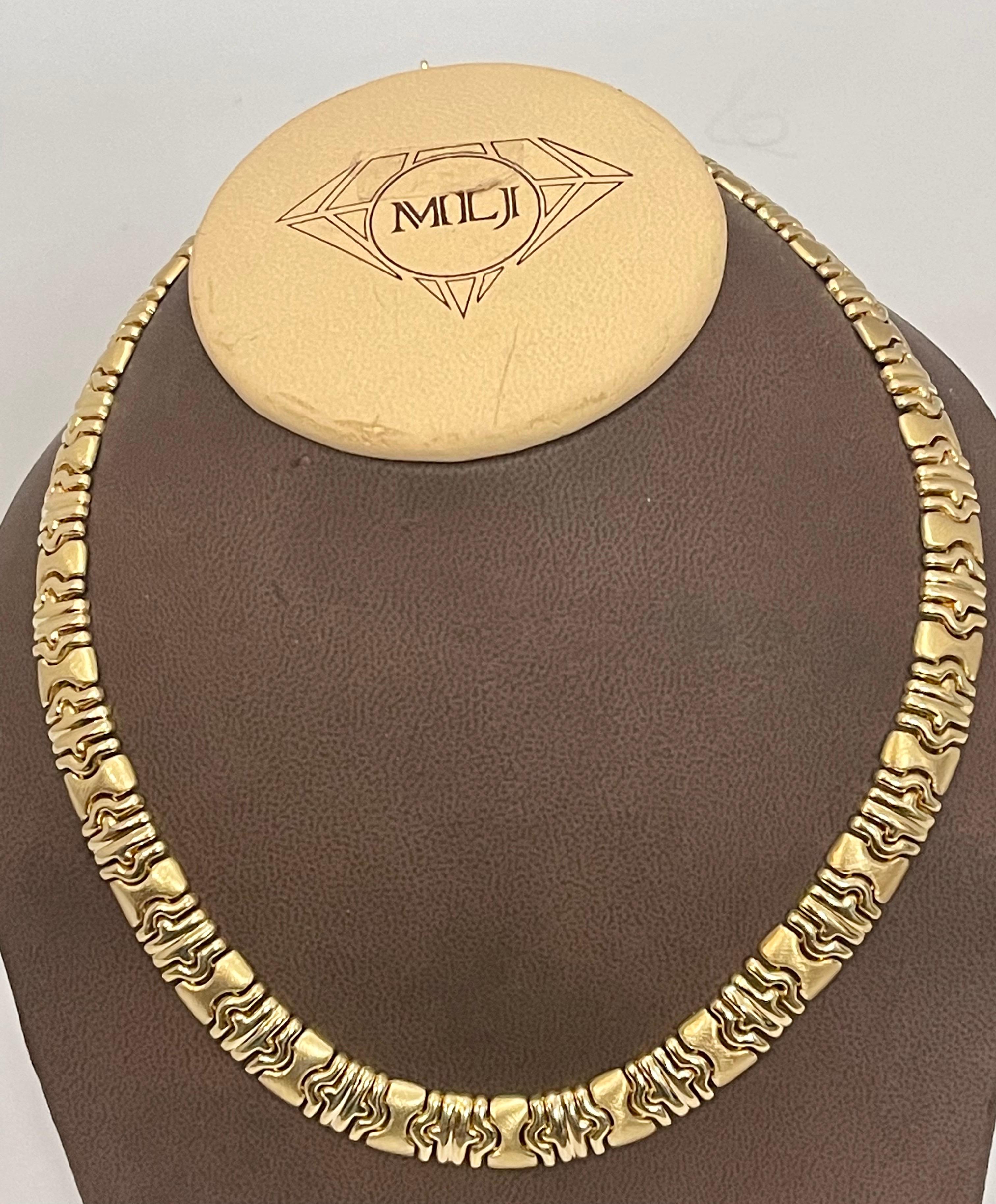 Link Necklace 14 Karat Yellow Gold 62.5 Gm 8