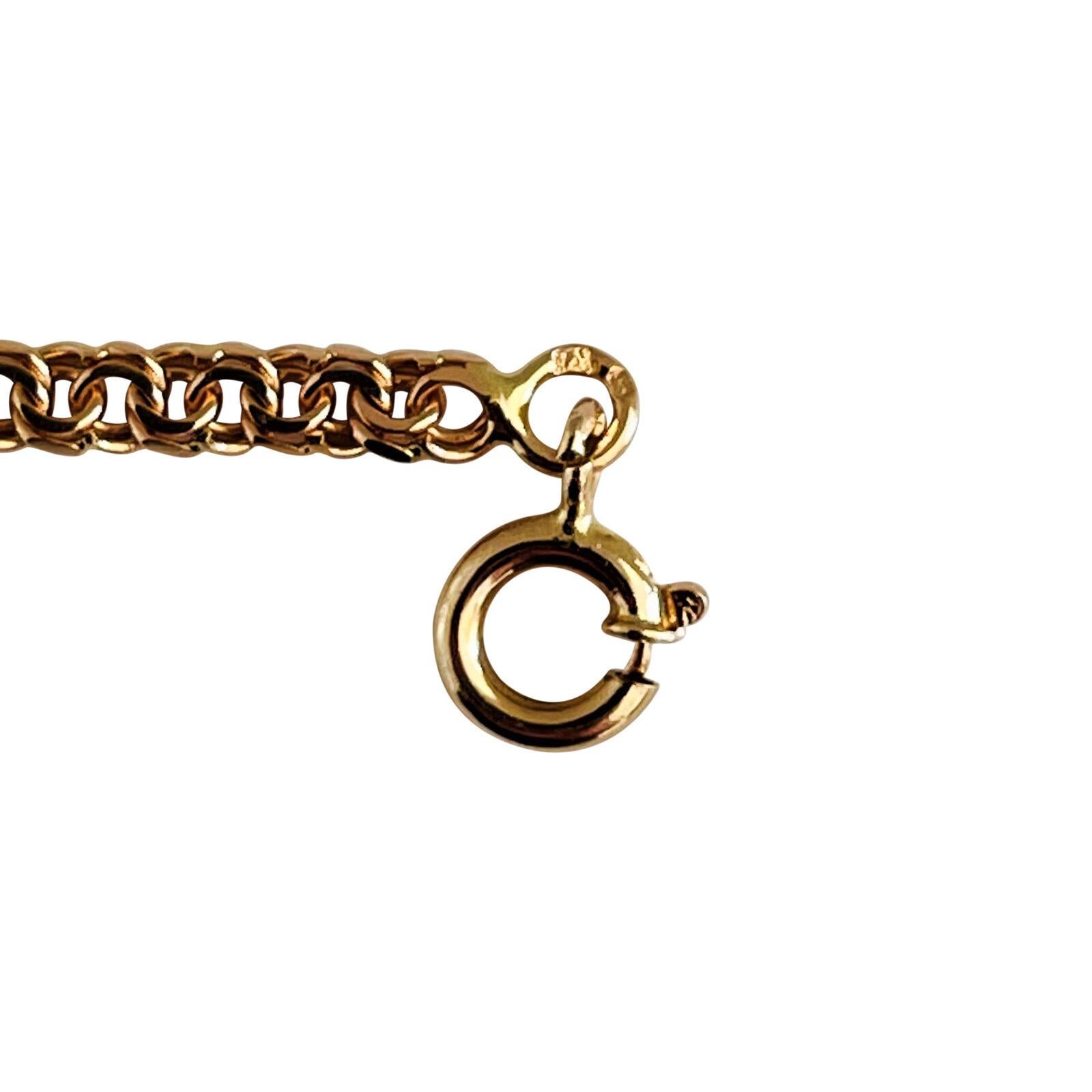 Women's or Men's 19 Karat Portuguese Yellow Gold Solid Double Curb Link Chain Necklace