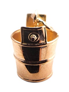 19 Karat Yellow Gold Bucket Charm #24065