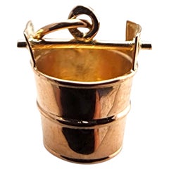 19 Karat Yellow Gold Bucket Charm #24065