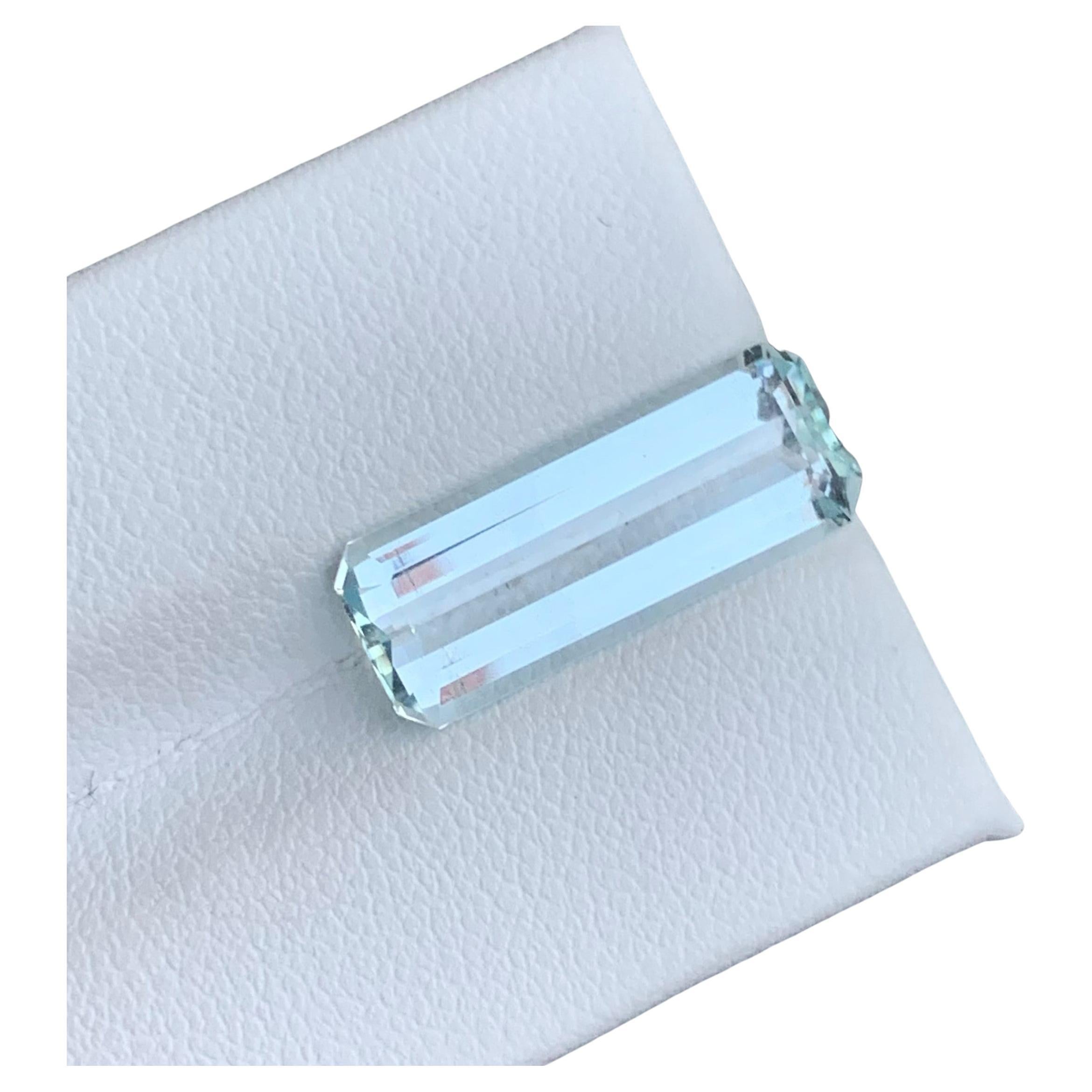 Faceted Aquamarine from Shigar Valley Mine for Locket Necklace Jewel For Sale