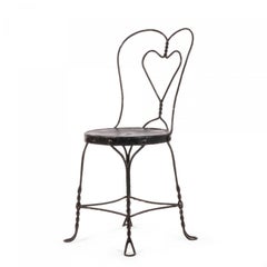 19 Outdoor VIctorian Heart Shaped Wire Chairs