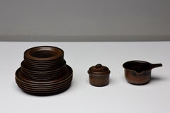 19-Piece Arabia Ruska Set – 1970s Finnish Earth & Fire