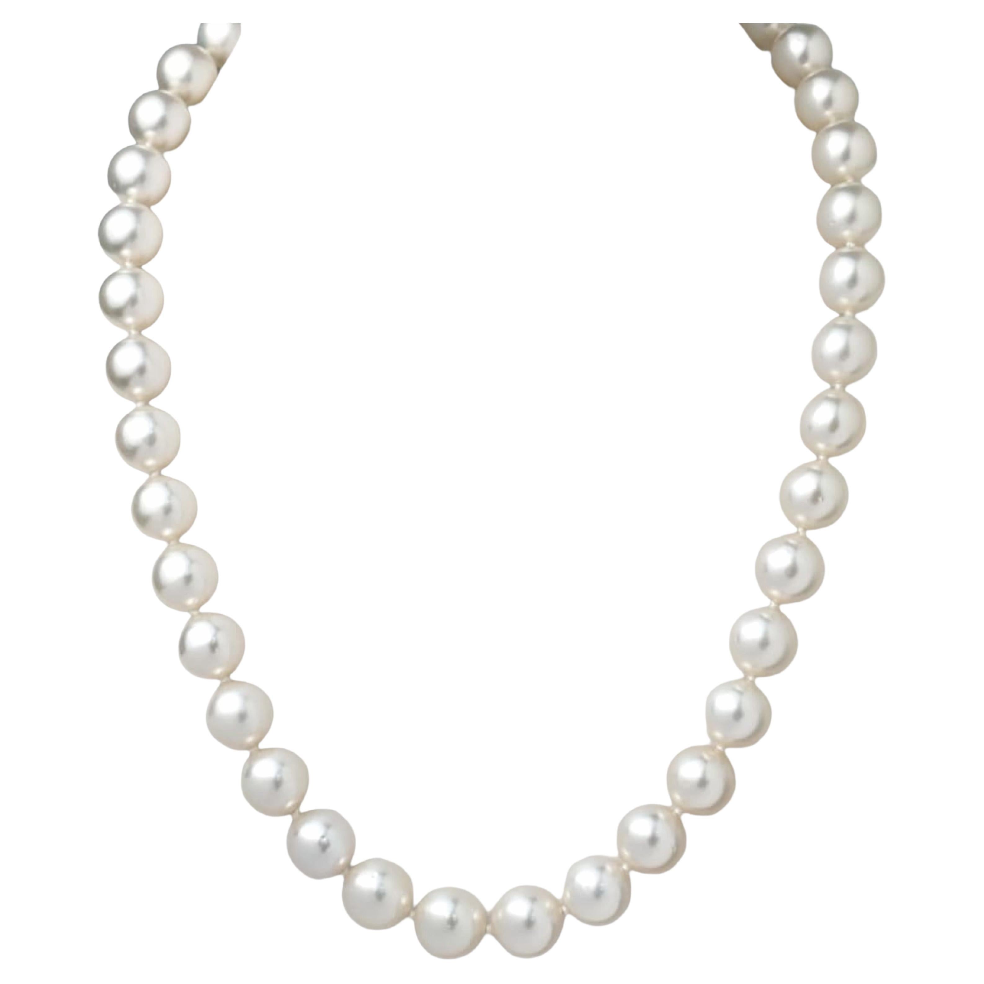 19" Südseeperlenkette in 14K Weißgold