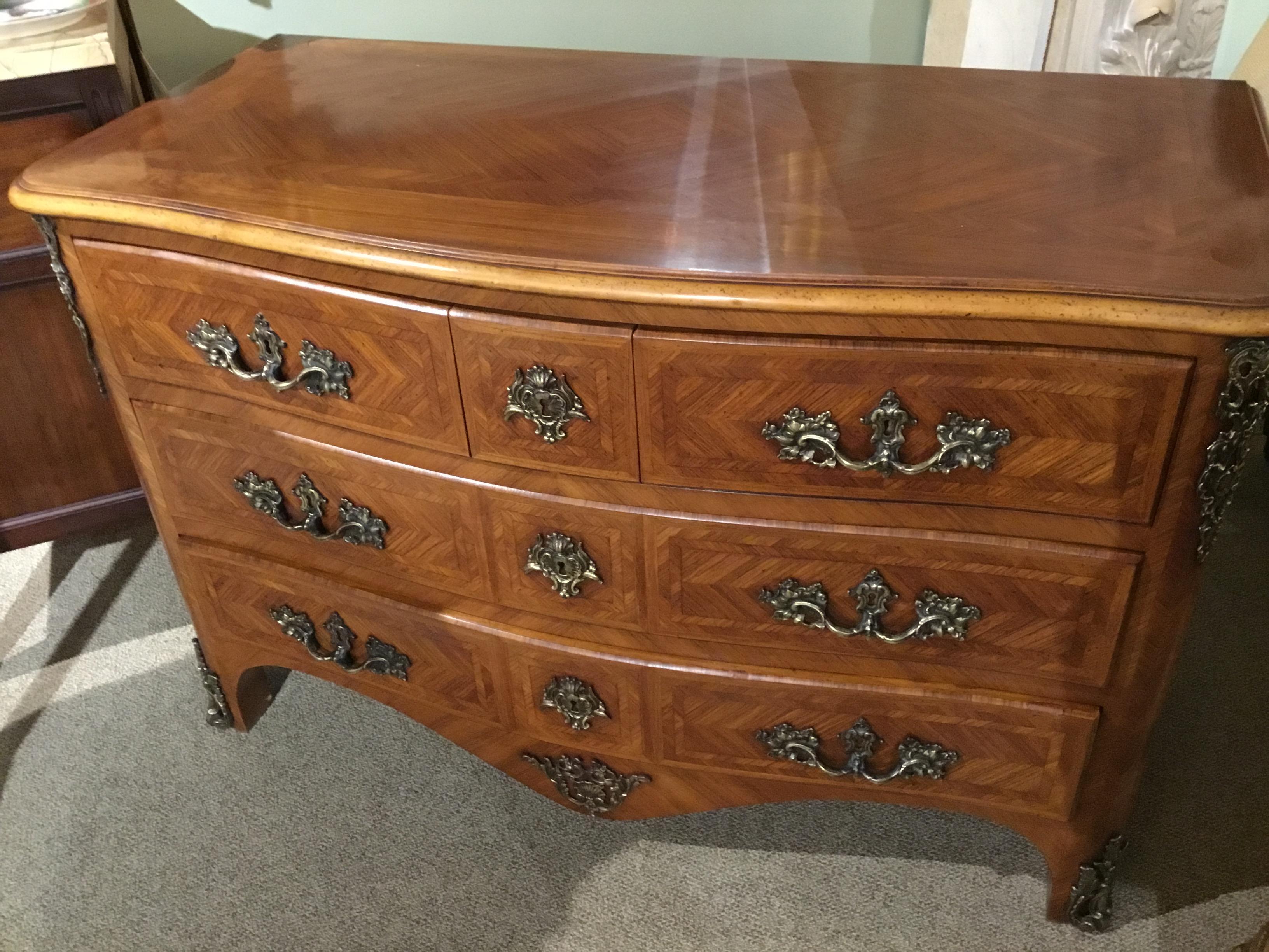 Regency 19th Century French Regence Style Chest/Commode in Walnut