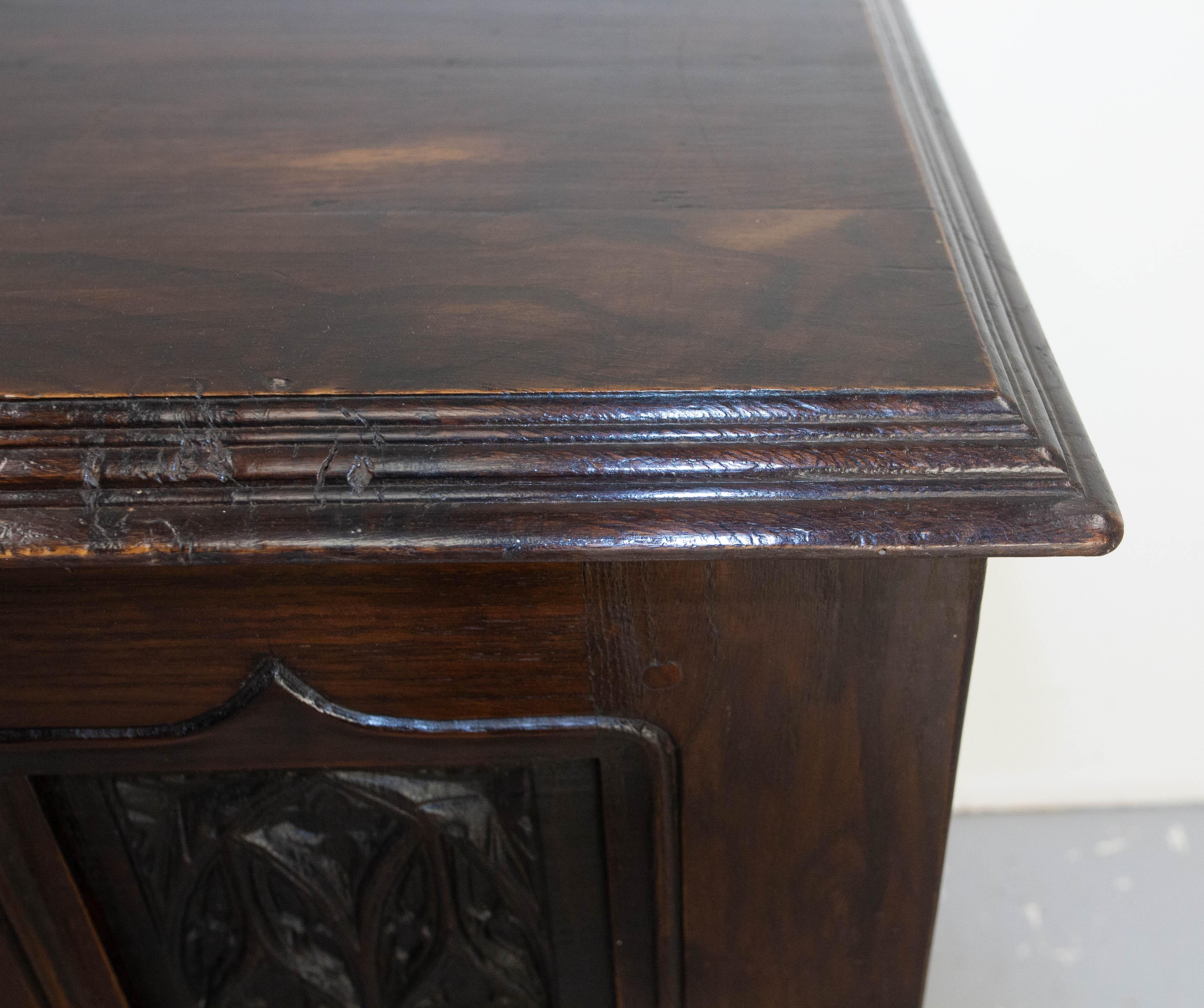 19 th Century Chest or Coffer Gothic Carved Oak, French 6