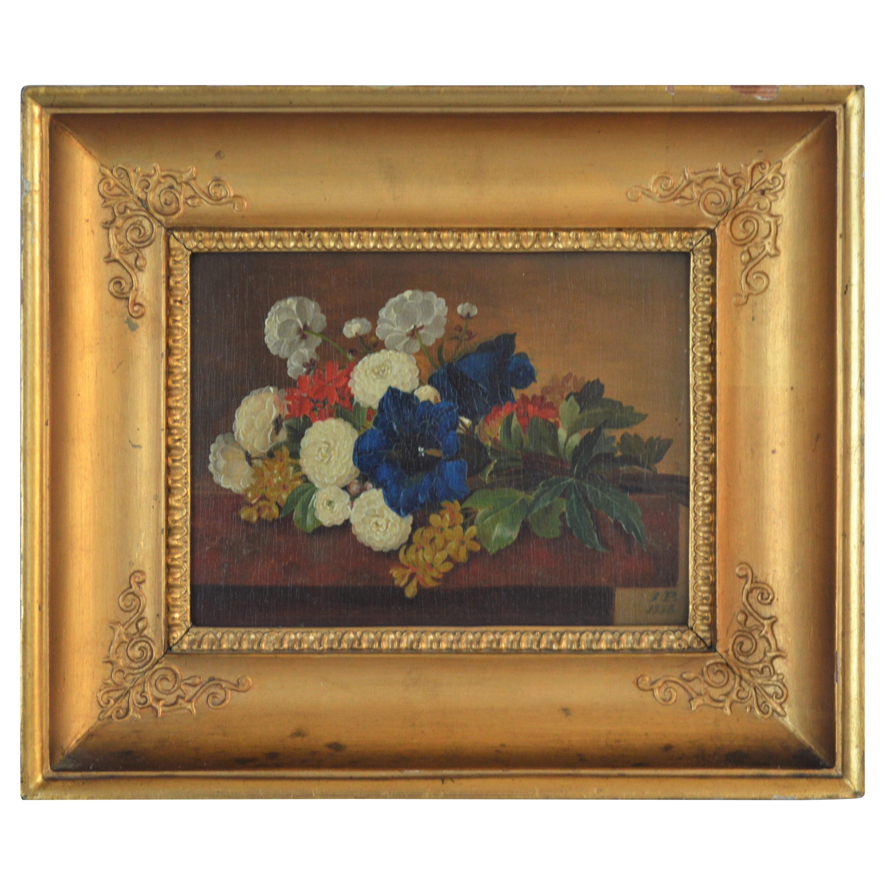 19th Century Danish Golden Age Flower Painting For Sale