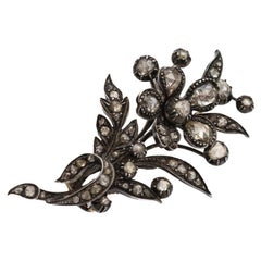 19-th century Dutch diamond brooch 3.40 carats