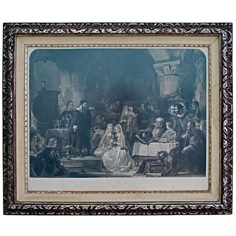 19 th century lithographe/print For Sale