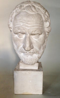 19th Century Plaster Bust of "Brutus the Older"