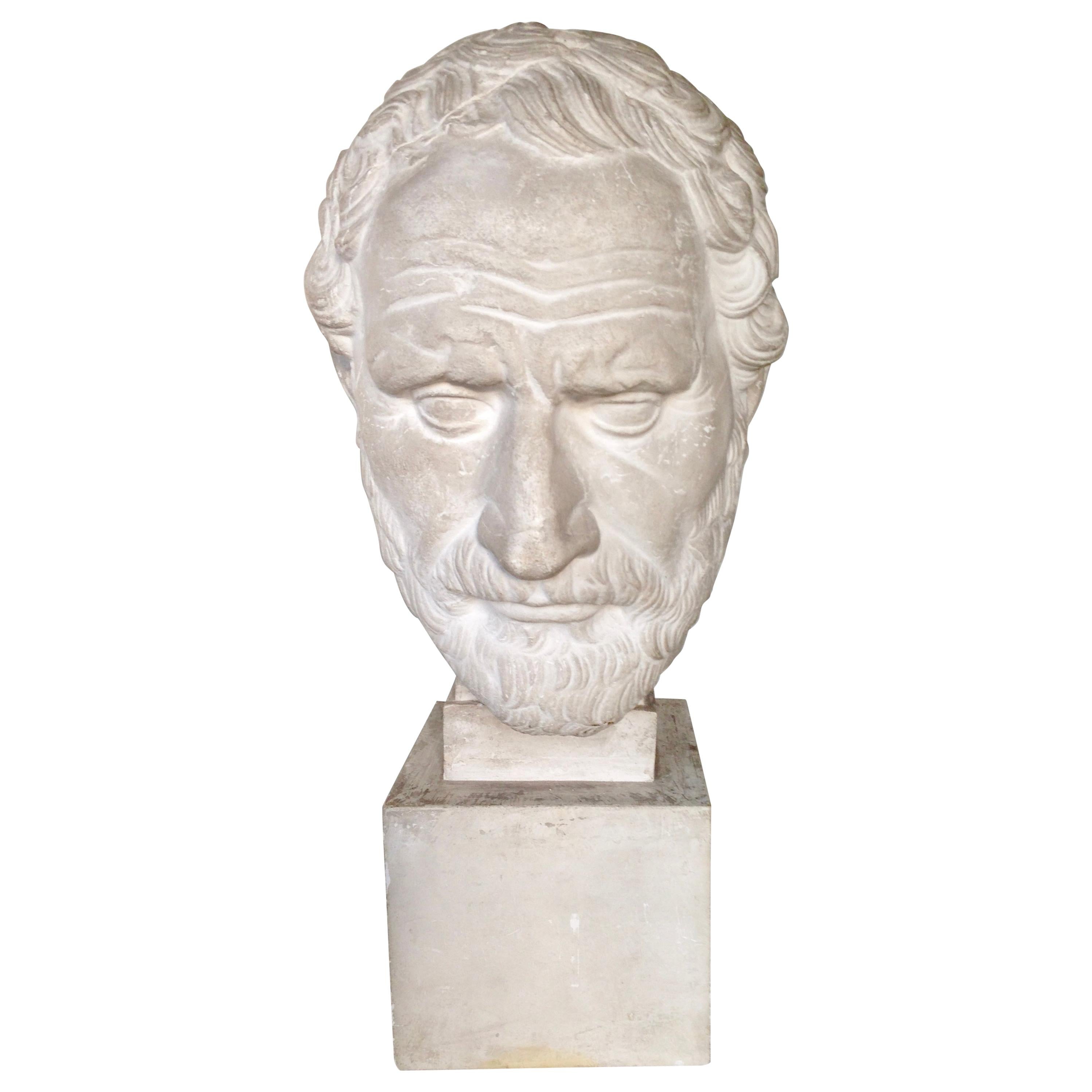 19th Century Plaster Bust of "Brutus the Older" For Sale
