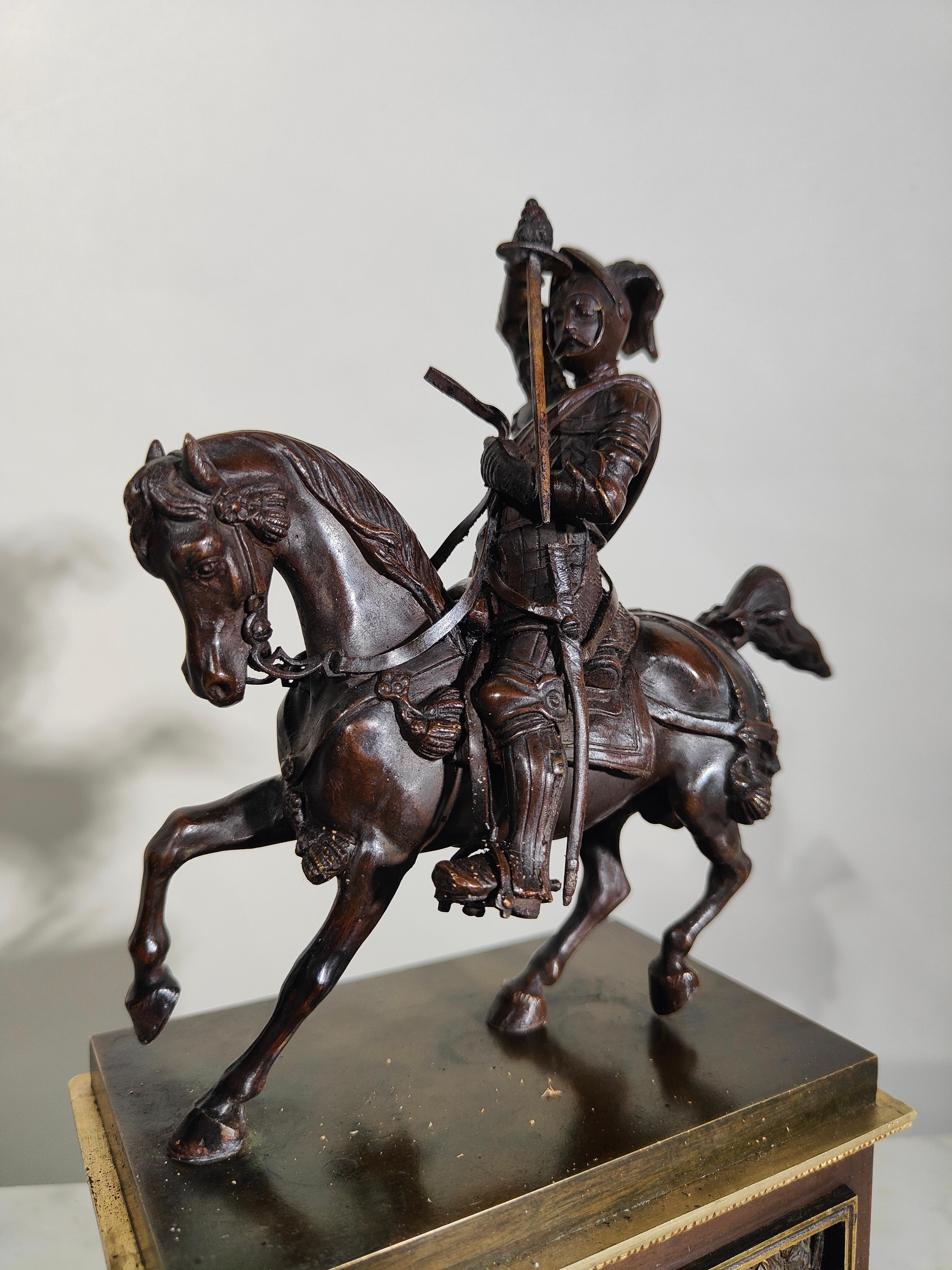 19 th century sculpture  bronze statue of the Duke of Savoy For Sale 7