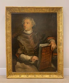 19th Century Spanish Painting, Portrait of Ecclesiastical Man