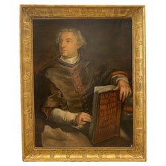 19th Century Spanish Painting, Portrait of Ecclesiastical Man