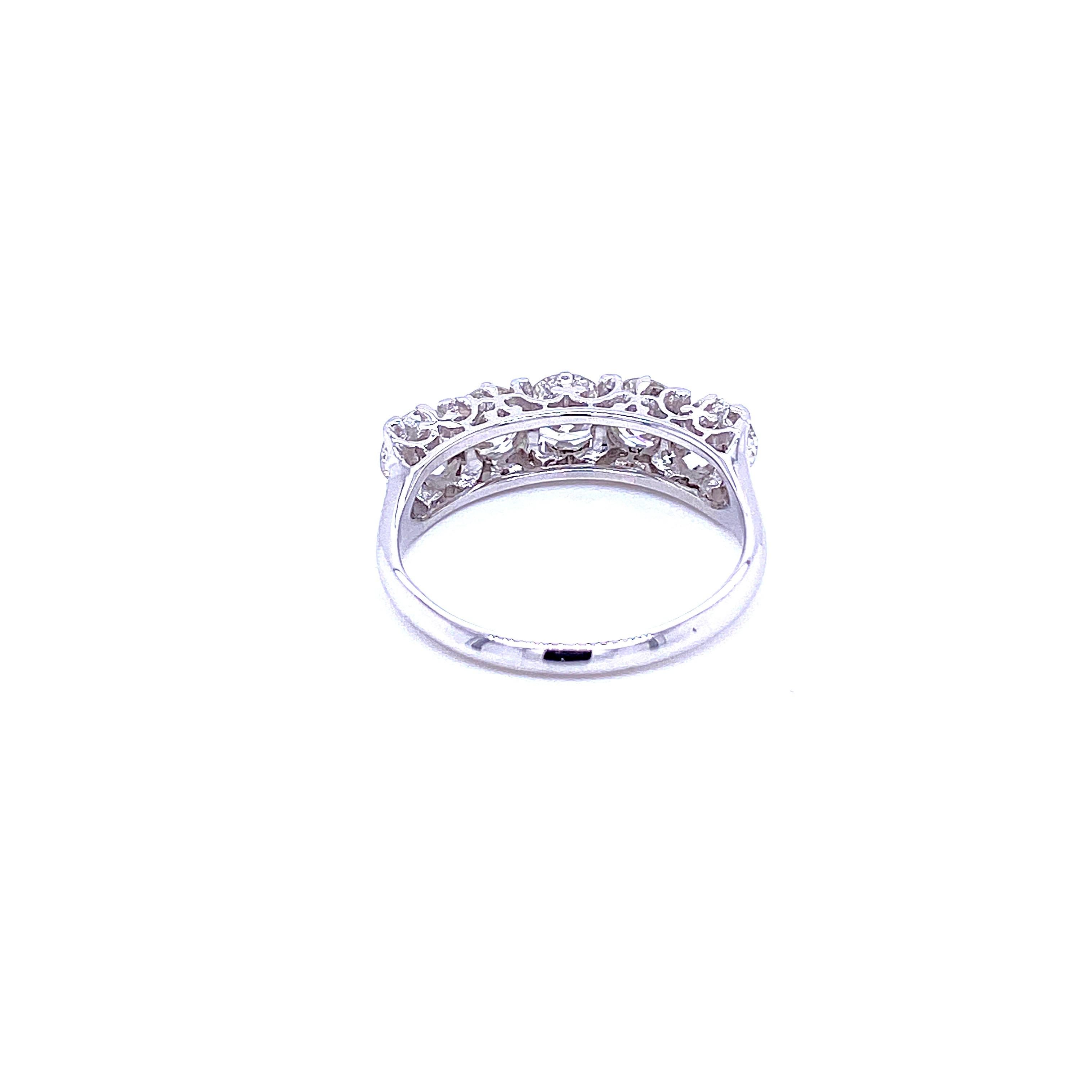 1.90 Carat Diamond Five-Stone Gold Ring 2