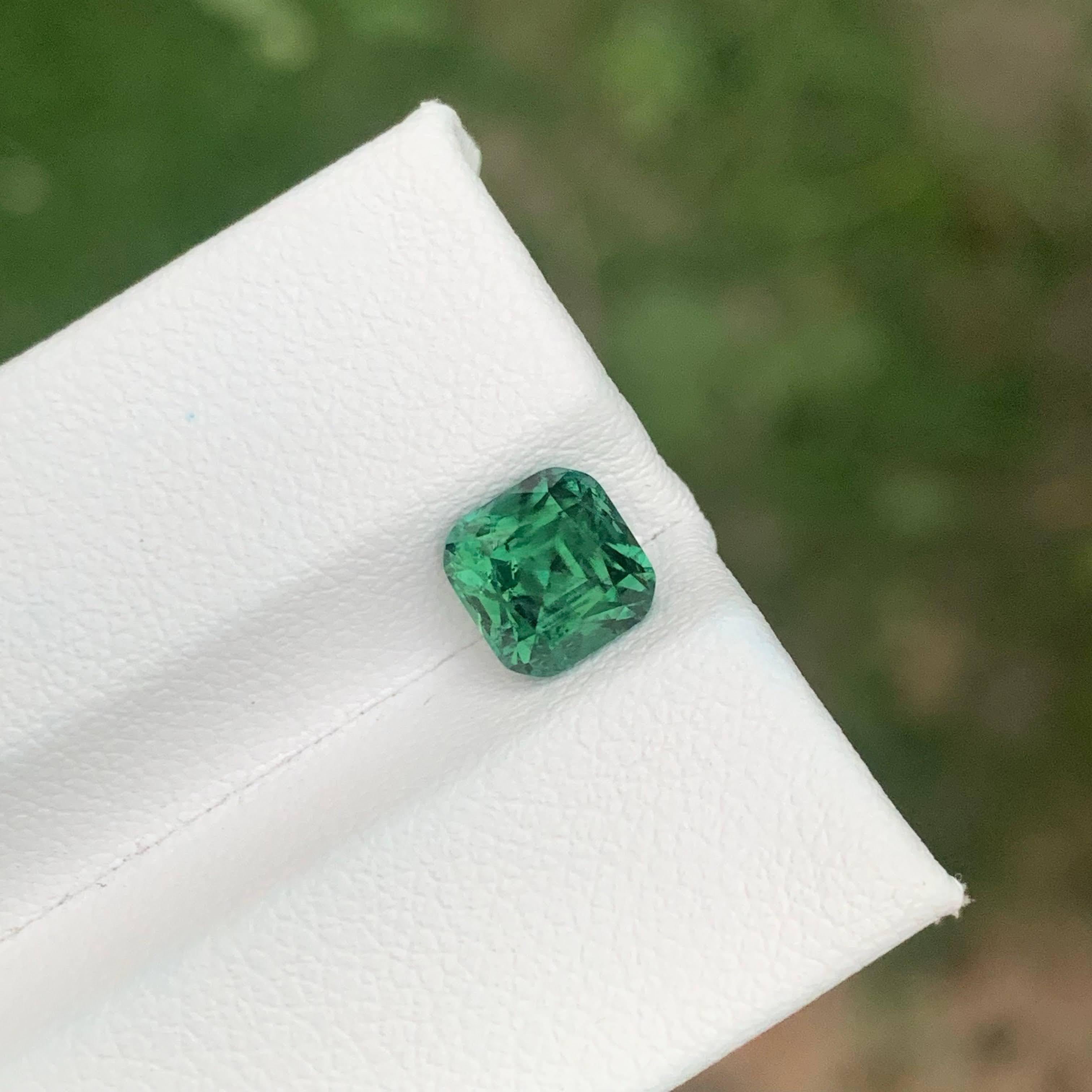 1,90 Karat Lose Grüner Turmalin Stein Kissenschliff Natürlicher Afghanischer Edelstein im Angebot 2