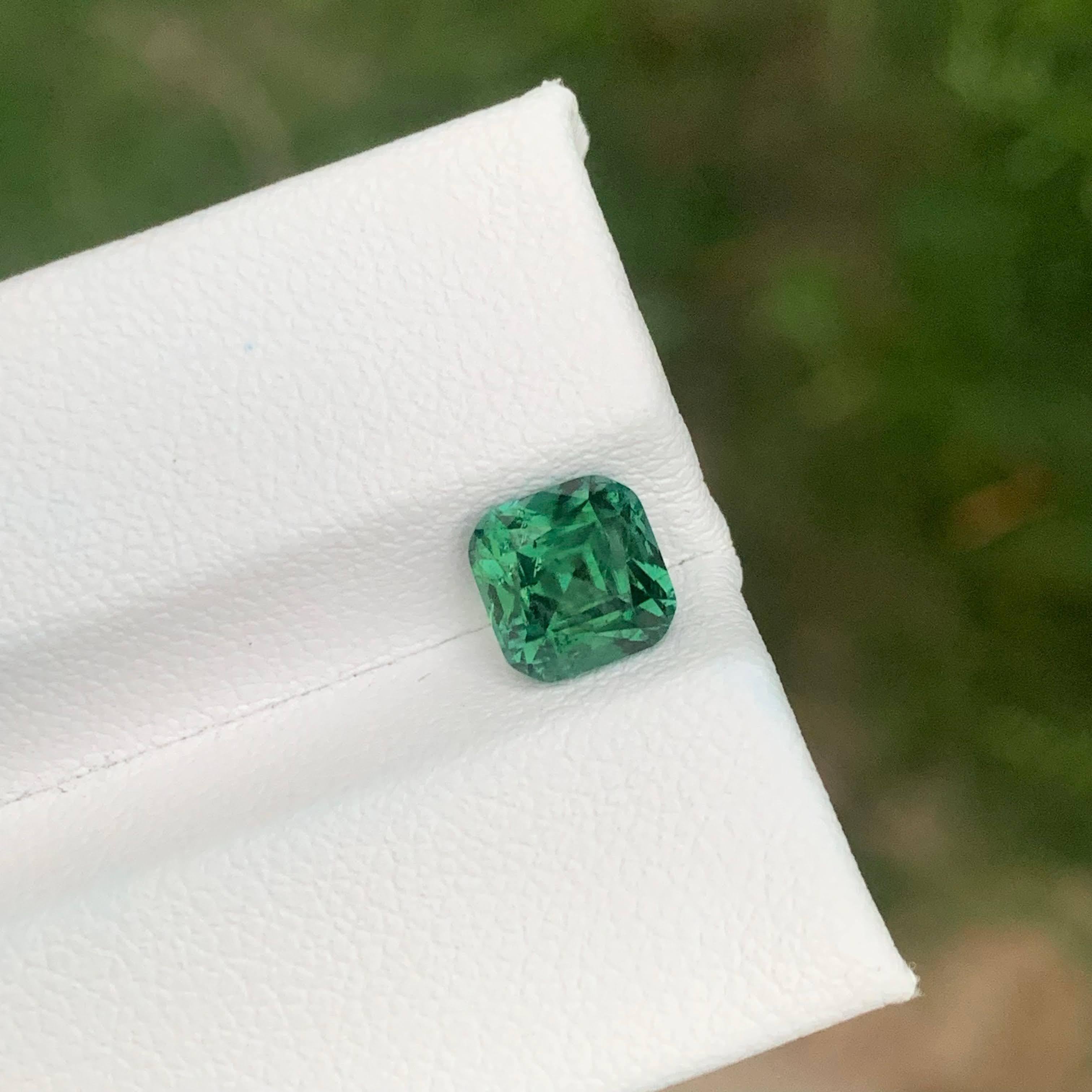 1,90 Karat Lose Grüner Turmalin Stein Kissenschliff Natürlicher Afghanischer Edelstein im Angebot 3