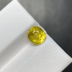 1.90 Carat Loose Sphene Stone Cushion Cut Natural Madagascar's Gemstone