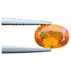1.90 Carat National Loose Orange Fanta Garnet Stone Oval Cut African Gemstone