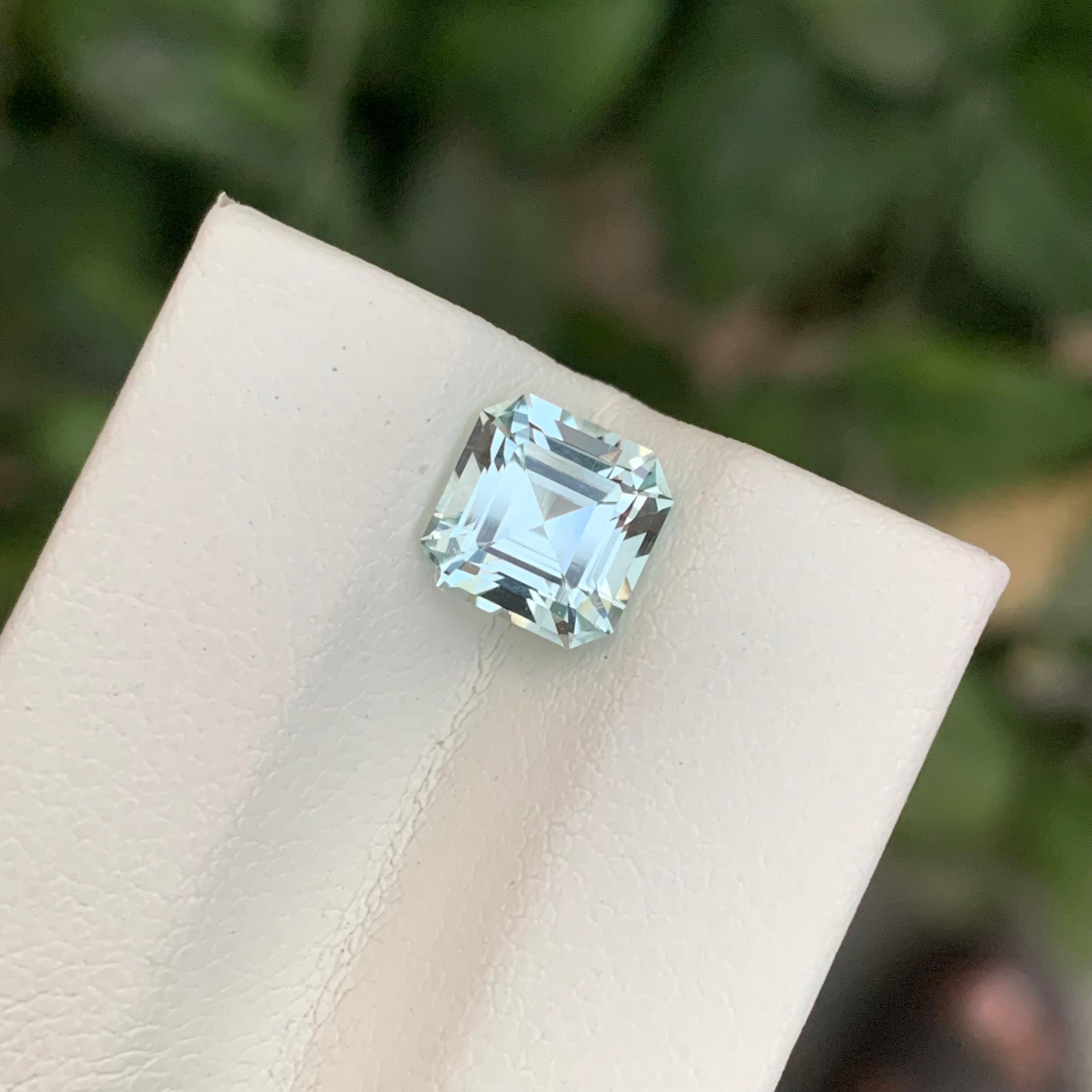 Loose Aquamarine

Weight: 1.90 Carats
Dimension: 7.2 x 7.1 x 5.6 Mm
Origin: Shigar Valley Pakistan
Color: White Blue
Cut : Asscher 
Treatment: Non
Certficate: On Customer Demand

Aquamarine is a captivating gemstone renowned for its serene blue