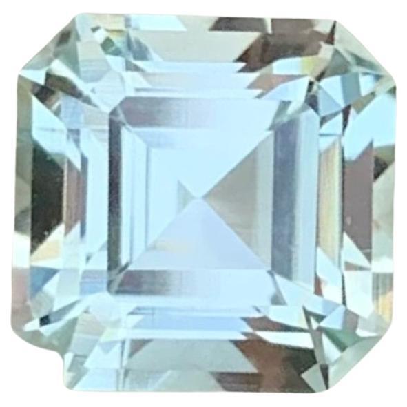 1.90 Carat Natural Loose Aquamarine Asscher Shape Gem For Sale
