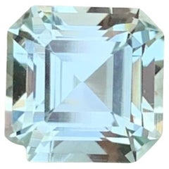 1.90 Carat Natural Loose Aquamarine Asscher Shape Gem