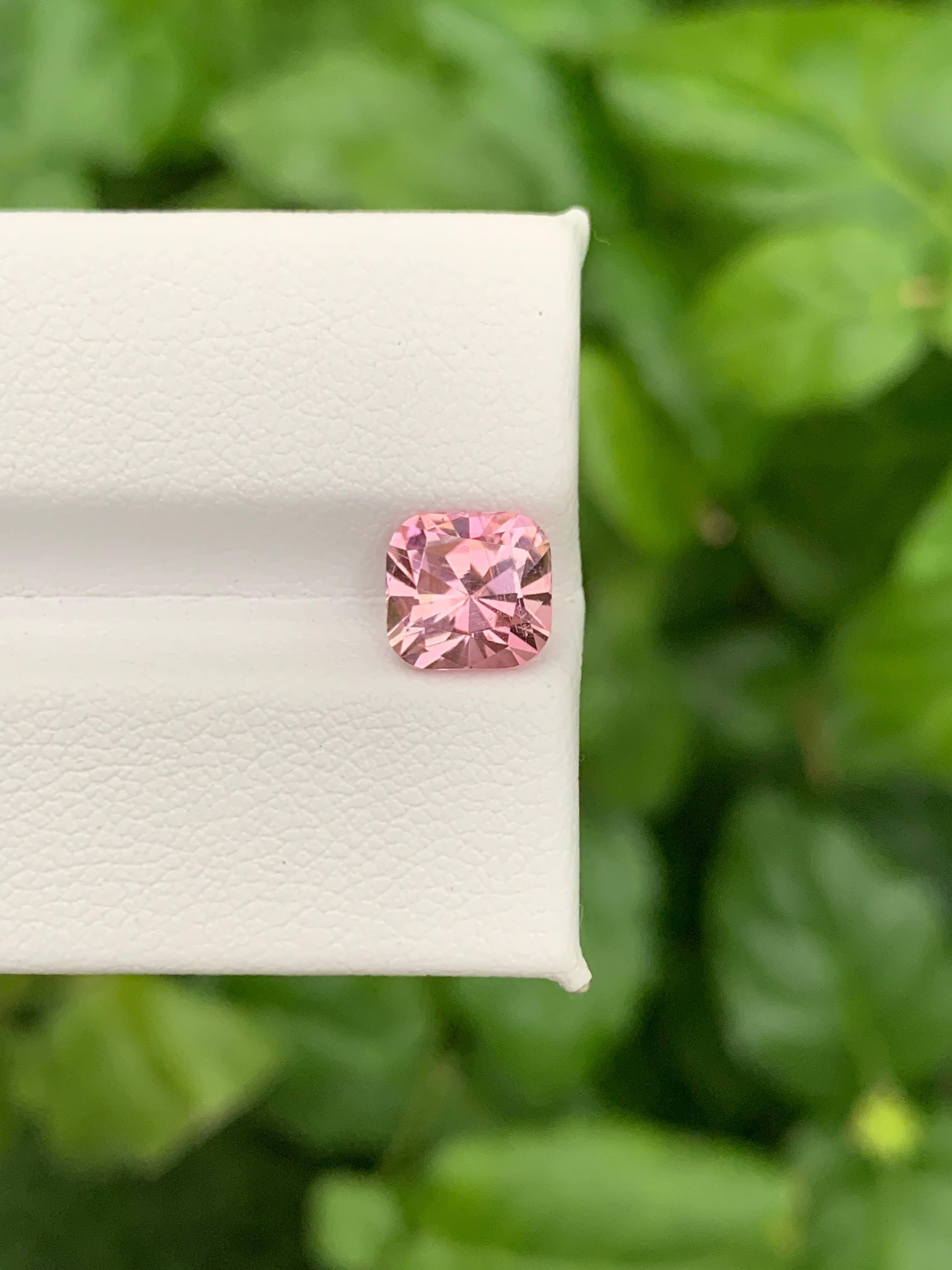 Moderno 1.90 carati di tormalina rosa baby naturale sciolta pietra taglio cuscino Gemma afgana in vendita
