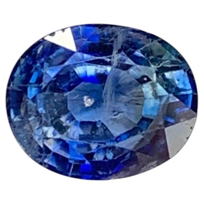 1.90 Carat Natural Loose Blue Sapphire Oval Shape Gemstone For Sale