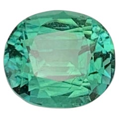 1.90 Carat Natural Loose Fine Quality Bluish Green Tourmaline Oval Cut Gemstone