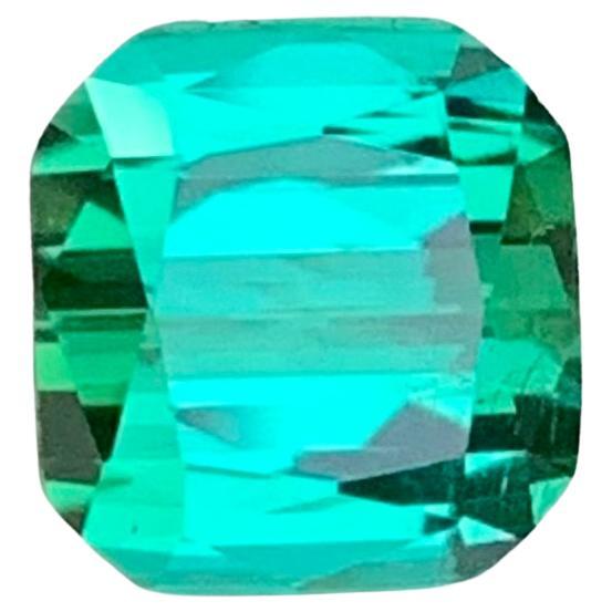 1.90 Carat Natural Loose Green Blue Tourmaline Emerald Shape Gem