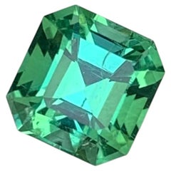1.90 Carat Natural Loose Green Tourmaline Octagon Cut Gemstone