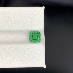1.90 Carat Natural Loose Green Tourmaline Stone Cushion Cut Afghan Gemstone