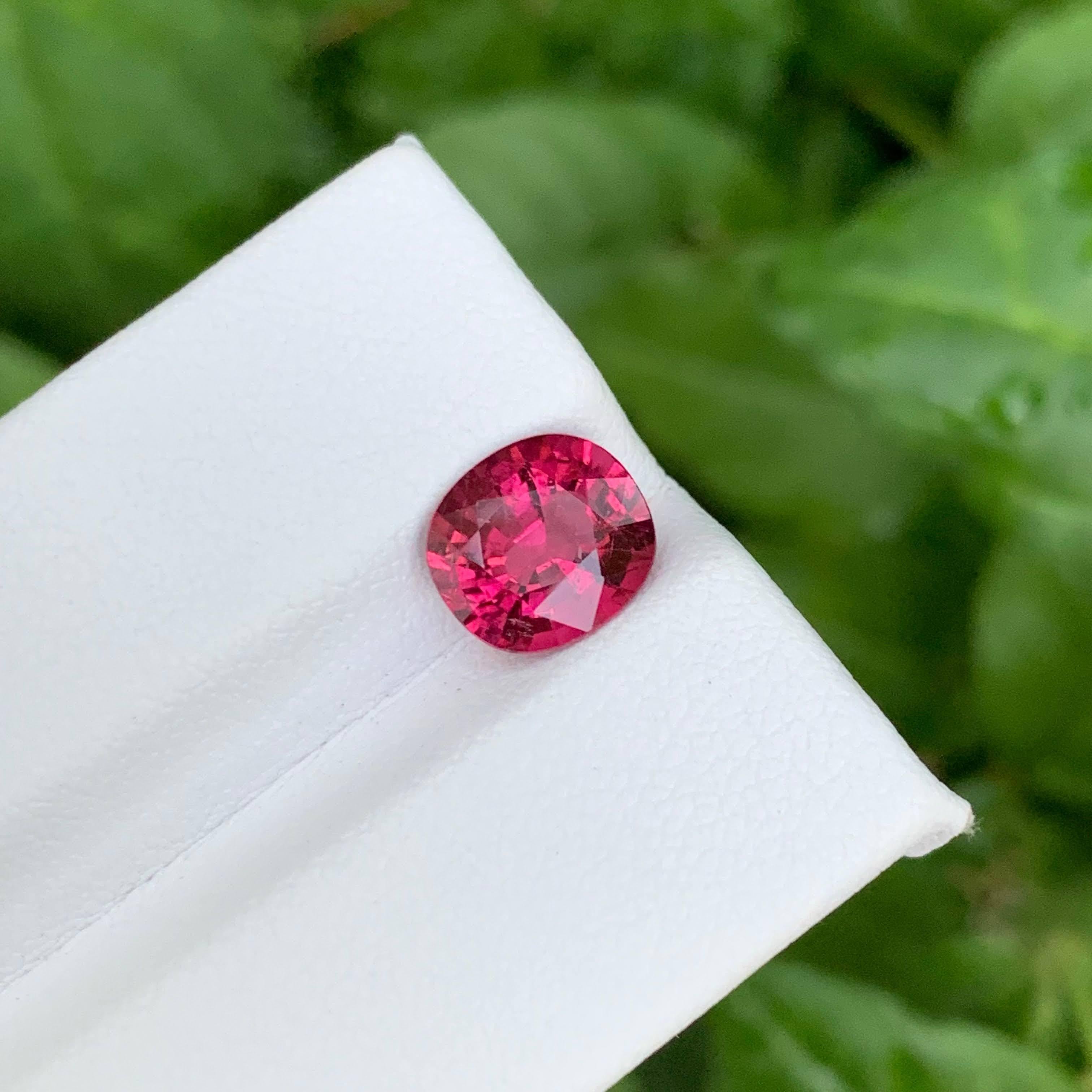 1,90 carati di tormalina rosa calda naturale sfusa, taglio ovale, pietra preziosa afgana in vendita 5