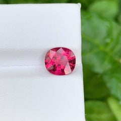 1.90 Carat Natural Loose Hot Pink Tourmaline Stone Oval Cut Afghan Gemstone