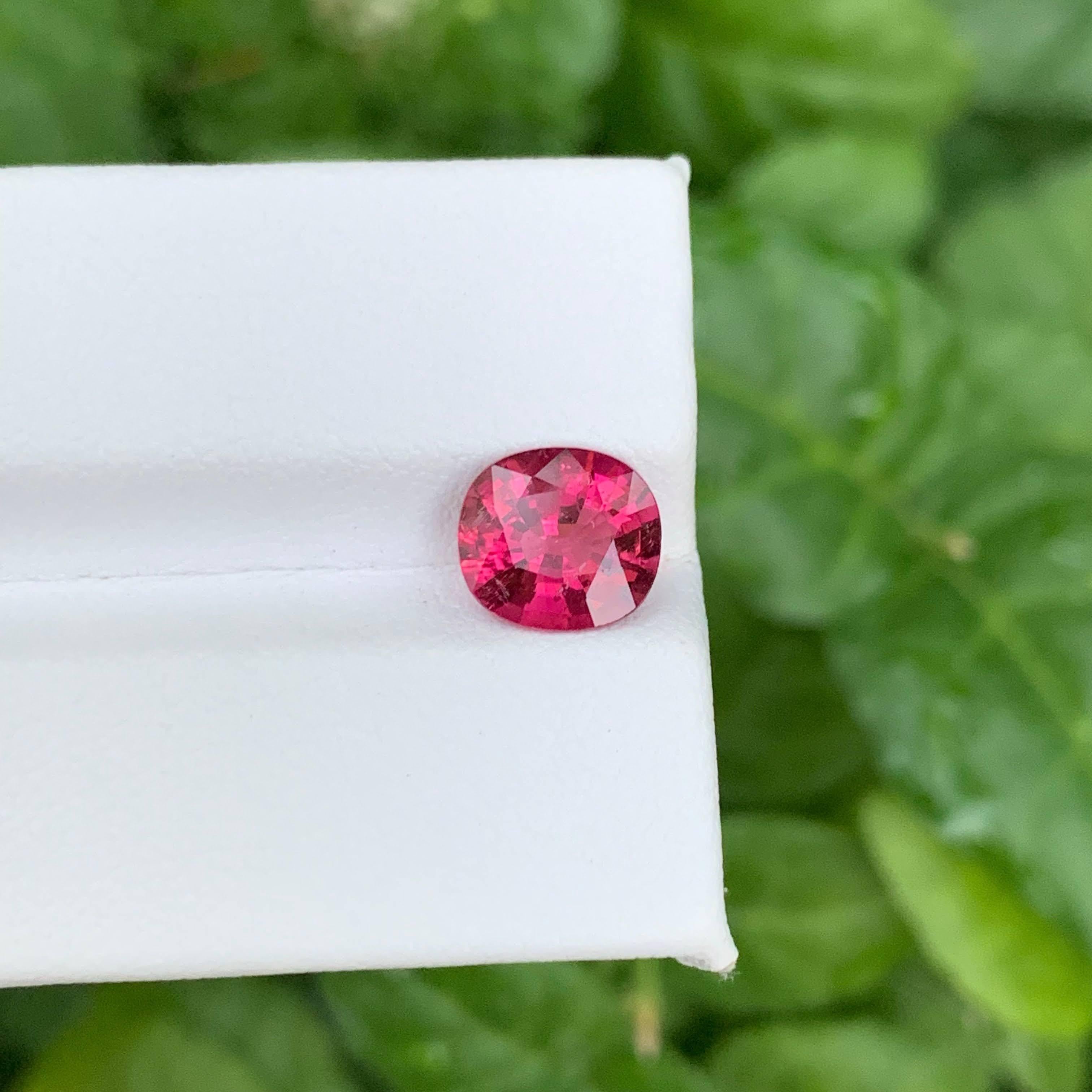 1,90 carati di tormalina rosa calda naturale sfusa, taglio ovale, pietra preziosa afgana in vendita 3