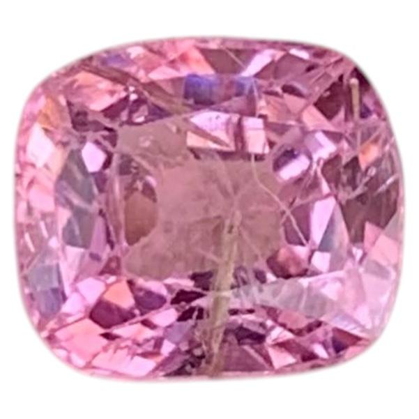 1,90 Karat Natürlicher loser hellrosa Spinell Stein Kissenschliff burmesischer Edelstein im Angebot
